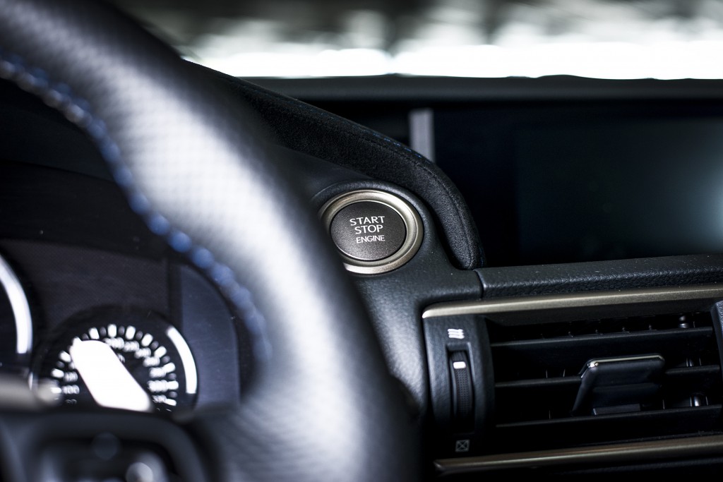 Lexus RCF Start Button